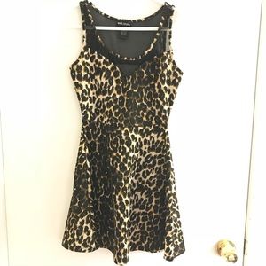 Cute Leopard Cocktail Party Dress
